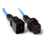 ACT Netsnoer C19 IEC Lock - C20 blauw 1 m, PC1357