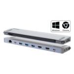 Comsol CM24HDA laptop dock/port replicator Wired USB 3.2 Gen 1 (3.1 Gen 1) Type-C Grey