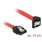 DeLOCK 83976 SATA-kabel 0,1 m SATA 7-pin Zwart, Rood
