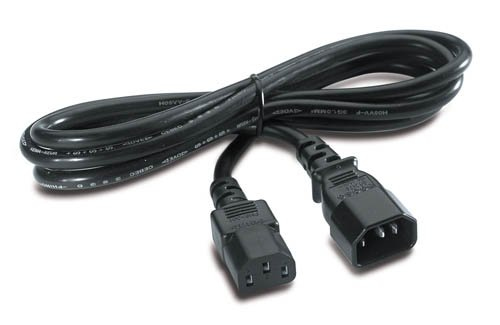 Image of APC C13/C14 2.5m Black C14 coupler C13 coupler
