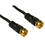 Cables Direct F M/M, 10m coaxial cable Black