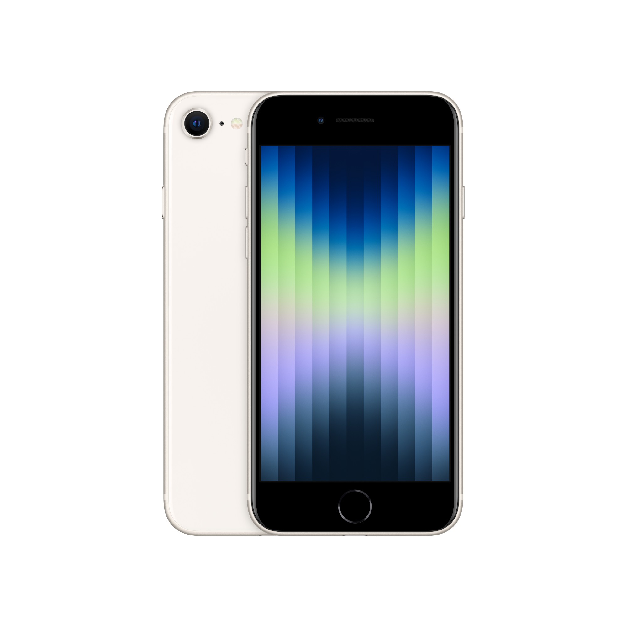 iPhone SE, 4.7" LCD, 1334 x 750, 326ppi, 128GB, A15 Bionic, LTE, 802.11ax, Bluetooth 5.0, NFC, 12MP + 7MP, IP67, iOS 15