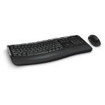 Microsoft Comfort Desktop 5050 keyboard Mouse included RF Wireless QWERTY International EER Black