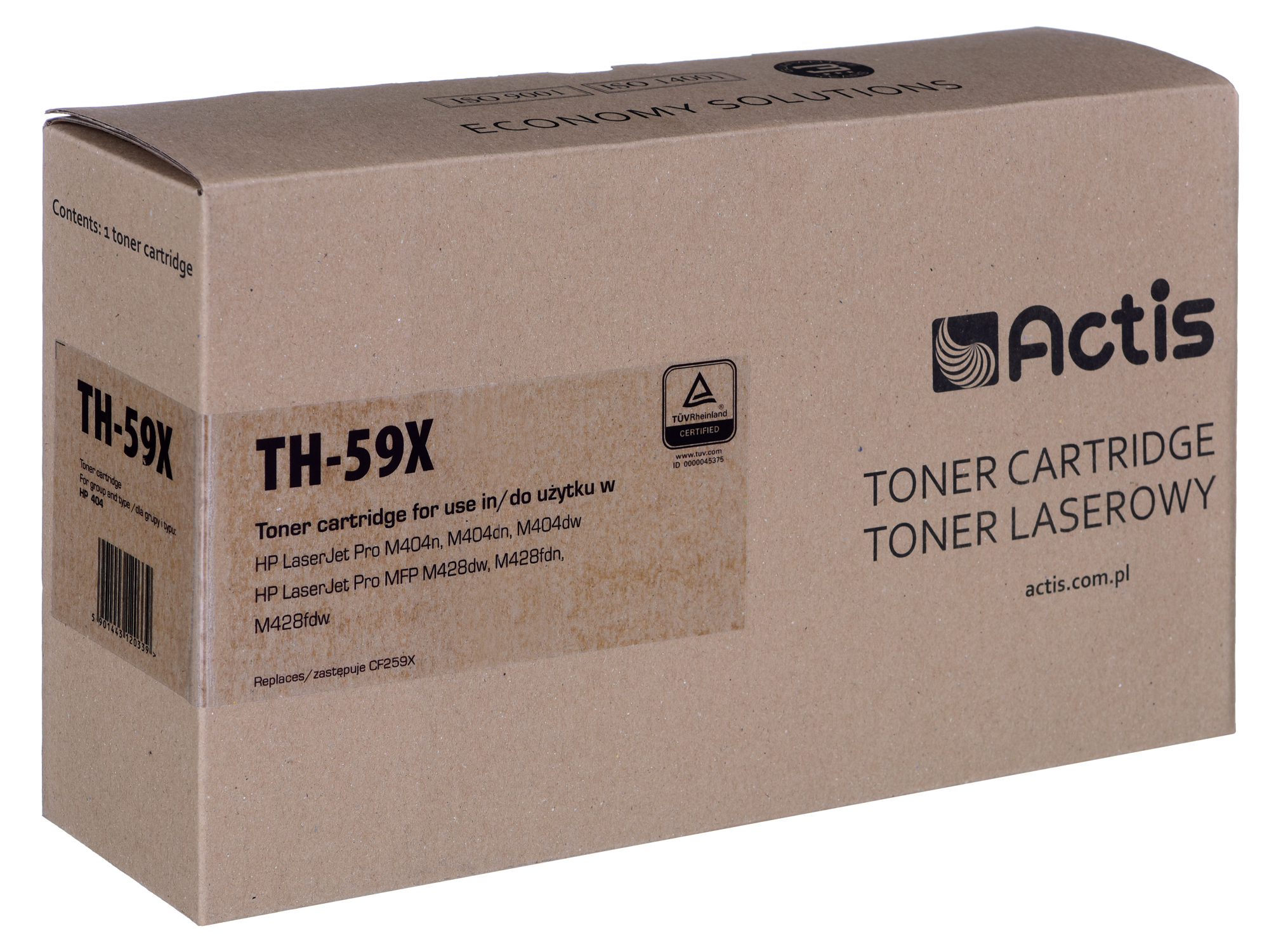Actis TH-59X Toner (replacement HP CF259X; Supreme; 10000 pages; black) note: no toner level, works with any firmware, resistant to updates