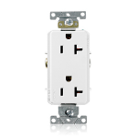 Leviton 16352-W socket-outlet NEMA 5-20R White