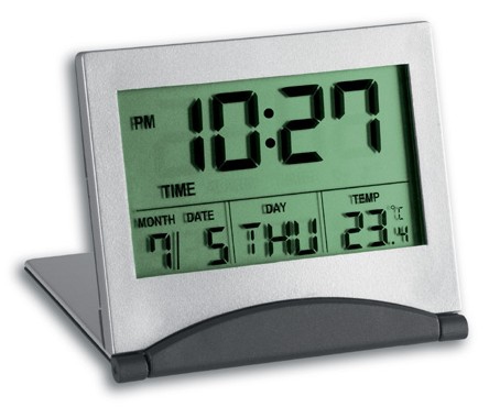 Image of TFA-Dostmann 98.1054 - Digital alarm clock - Grey - Silver -...