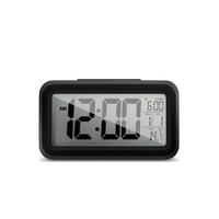 Image of Mebus 42435 - Quartz alarm clock - Rectangle - Black - 12/24h - F...
