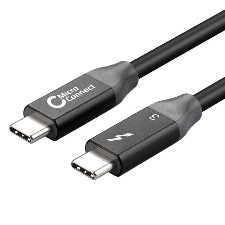 Image of Microconnect TB3005 Thunderbolt cable 0.5 m 40 Gbit/s Black
