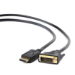 Gembird CC-DPM-DVIM-1M video cable adapter DisplayPort DVI Black