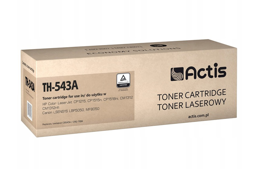 Actis TH-543A Toner for HP, Canon printers, Replacement HP 125A CB543A, Canon CRG-716M; Standard; 1500 pages; purple