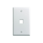 On-Q 1-Gang, 1-Port Wall Plate, White