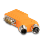 DeLOCK 60667 tussenstuk voor kabels 2x D-Sub 2x M12 Oranje