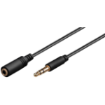 Microconnect AUDLG1,5G audio kabel 1,5 m 3.5mm Zwart