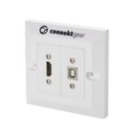 connektgear 5m Single Gang HDMI/USB Type B AV Cable Kit