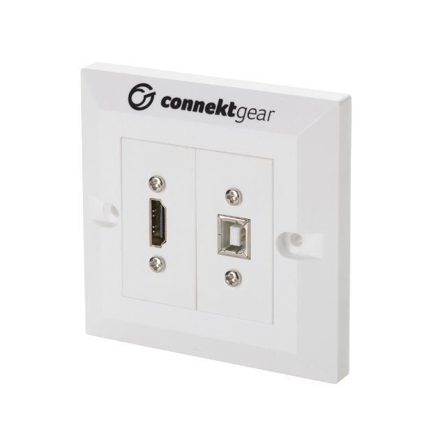 Connektgear 5M Single Gang Hdmi/Usb Type B Av Cable Kit