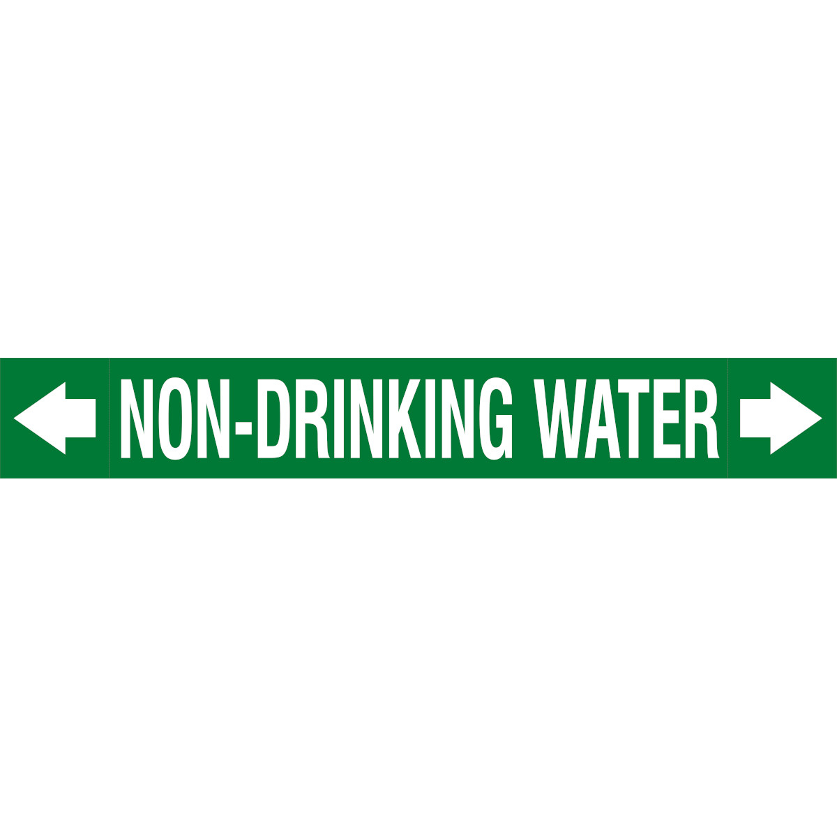 Brady ASMEPM-100X690MM-NON-DRINKING WATER self-adhesive label Rectangle Permanent Green, White 1 pc(s)