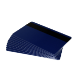 Dyestar Dark Blue 760 Micron Plastic Cards With Hi-Co Magnetic Stripe (Pack of 100)