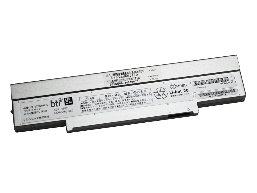 BTI 47Wh 6 cell CF-VZSU0MJS compatible battery for PANASONIC CF-SZ6JFM