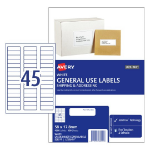 Avery 938212 printer label White Self-adhesive printer label