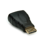 VALUE HDMI/mini HDMI, F/M HDMI Type A HDMI Type C (Mini) Zwart
