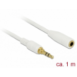 DeLOCK 85577 audio cable 1 m 3.5mm White