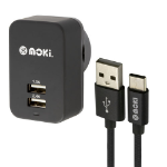 Moki ACC MSTCWALL mobile device charger Black Indoor