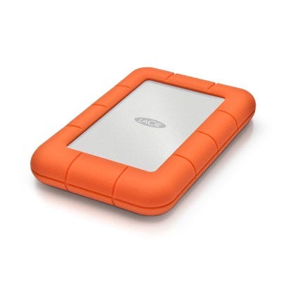 LaCie Rugged Mini external hard drive 2 TB 5400 RPM Micro-USB B 3.2 Gen 1 (3.1 Gen 1) Orange, Silver