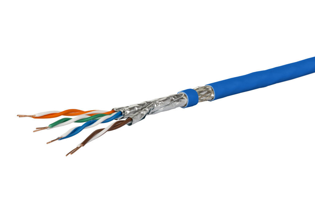 METZ CONNECT 1308427B34145 networking cable Blue 100 m Cat7a S/FTP (S-