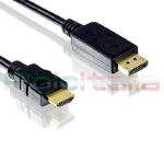PC-LINK DisplayPort > HDMI (ST-ST) 2m Black