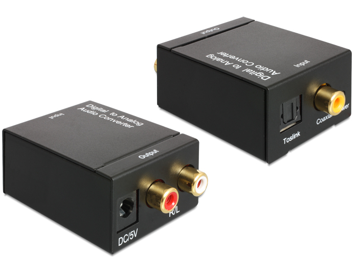 DeLOCK 62444 audio converter Black