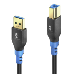 PureLink FI-U300-020 USB cable USB 3.2 Gen 1 (3.1 Gen 1) 2 m USB A USB B Black, Blue