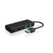 ICY BOX IB-HUB1426-U3 USB 3.2 Gen 1 (3.1 Gen 1) Type-A 5000 Mbit/s Black