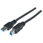 EXC 149815 USB cable 3 m USB 3.2 Gen 1 (3.1 Gen 1) USB A USB B Black