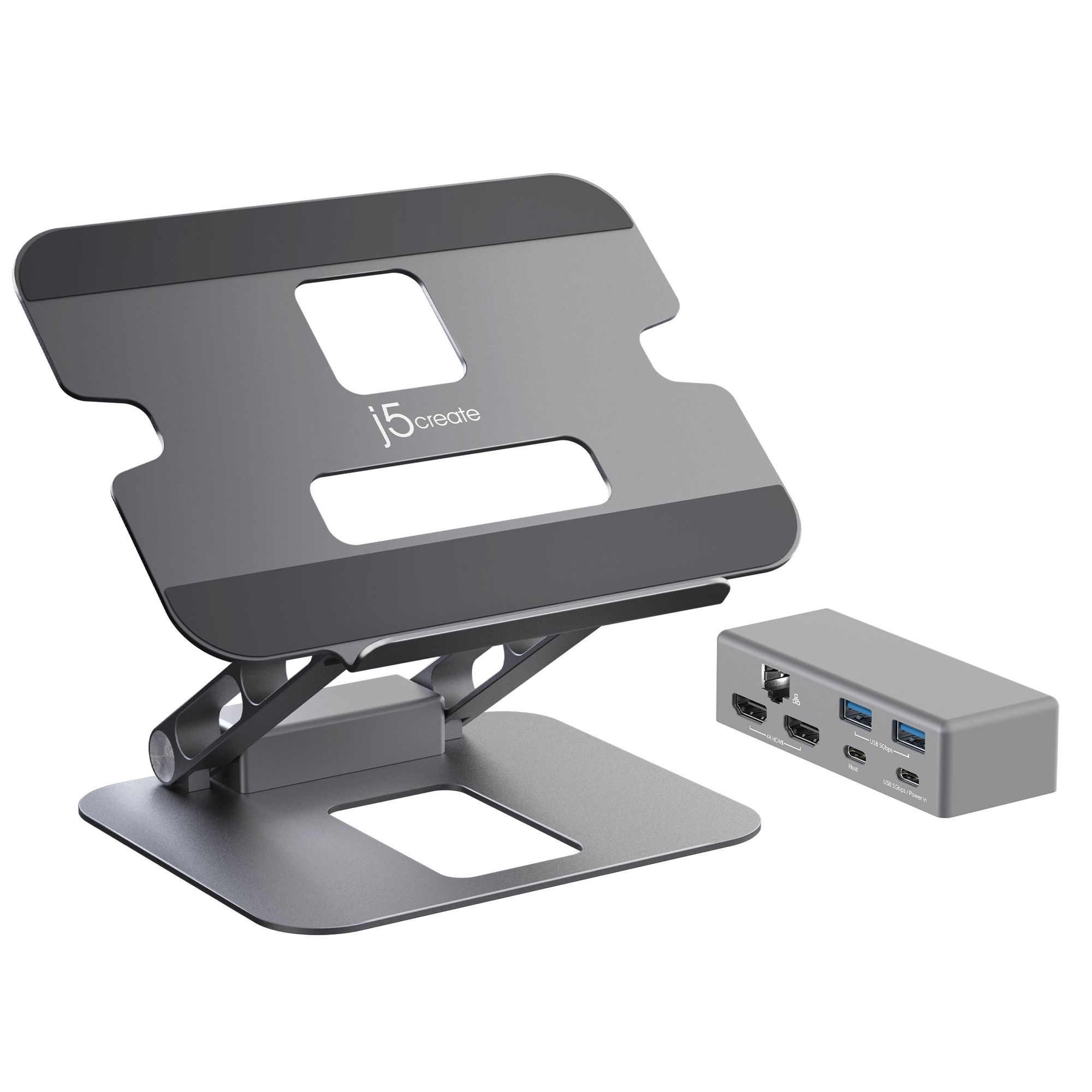Image of j5create JTS427 Multi-Angle Dual 4K Docking Stand