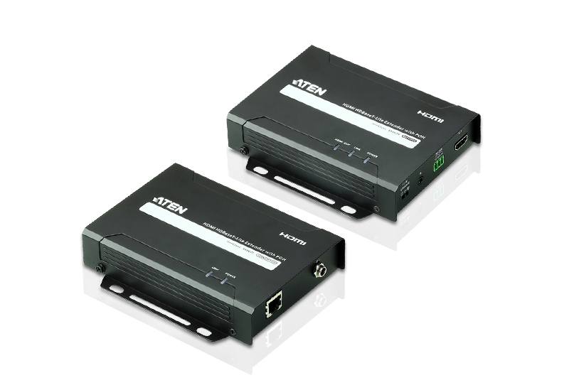Aten VE802-AT-E AV extender AV transmitter & receiver Black