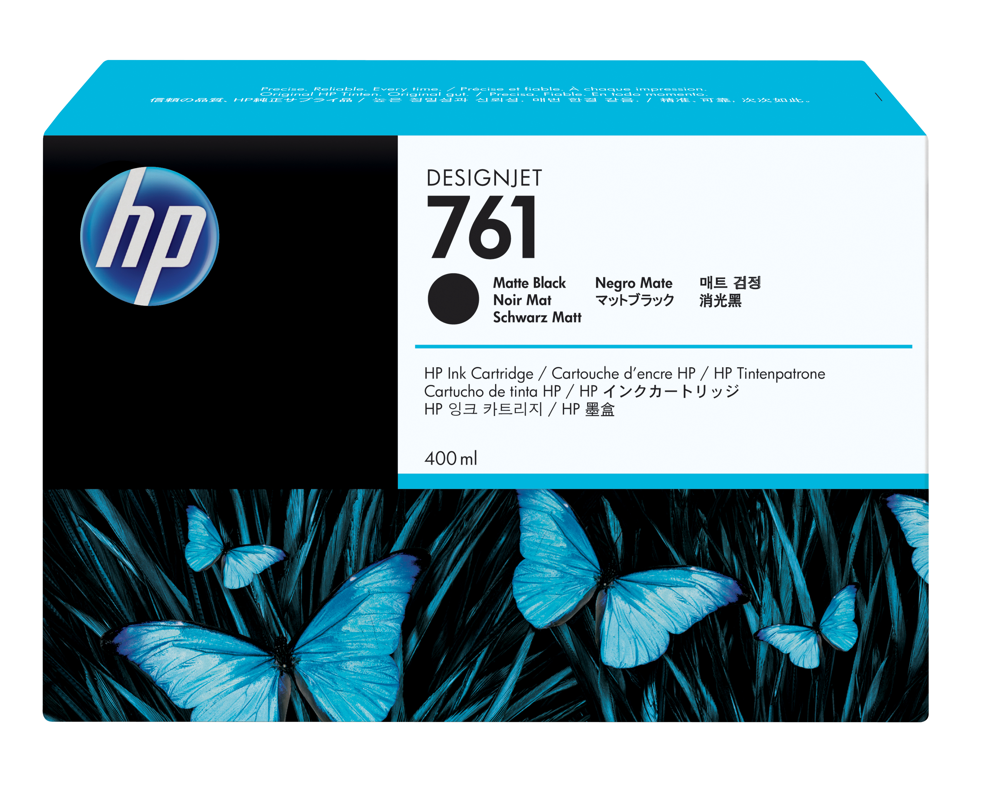 Image of HP CM991A/761 Ink cartridge black matt 400ml for HP DesignJet T...