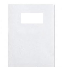 Image of GBC LeatherGrain Binding Covers 250gsm with window A4 White (50)