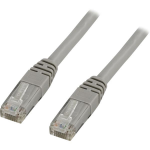 Deltaco TP-611 networking cable Grey 1.5 m Cat6 U/UTP (UTP)