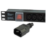 Dynamode PDU-8WS-H-SP-IEC-IEC power distribution unit (PDU) 8 AC outlet(s) 1U Black
