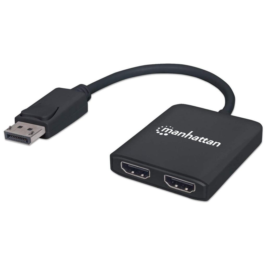 Image of Manhattan DisplayPort 1.2 to 2-Port HDMI Splitter Hub with MST,...