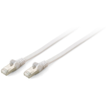 Equip Cat.6A S/FTP Flat Patch Cable, 1m, white
