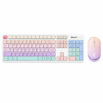 BRobotix KIT DE TECLADO Y MOUSE INALÁMBRICO - BLUETOOTH Y RADIOFRECUENCIA, MULTIMEDIA, 2.4MHZ, ALCANCE 10M, BATERIA RECARGABLE, COMPATIBLE CON WIN, IOS Y LINUX