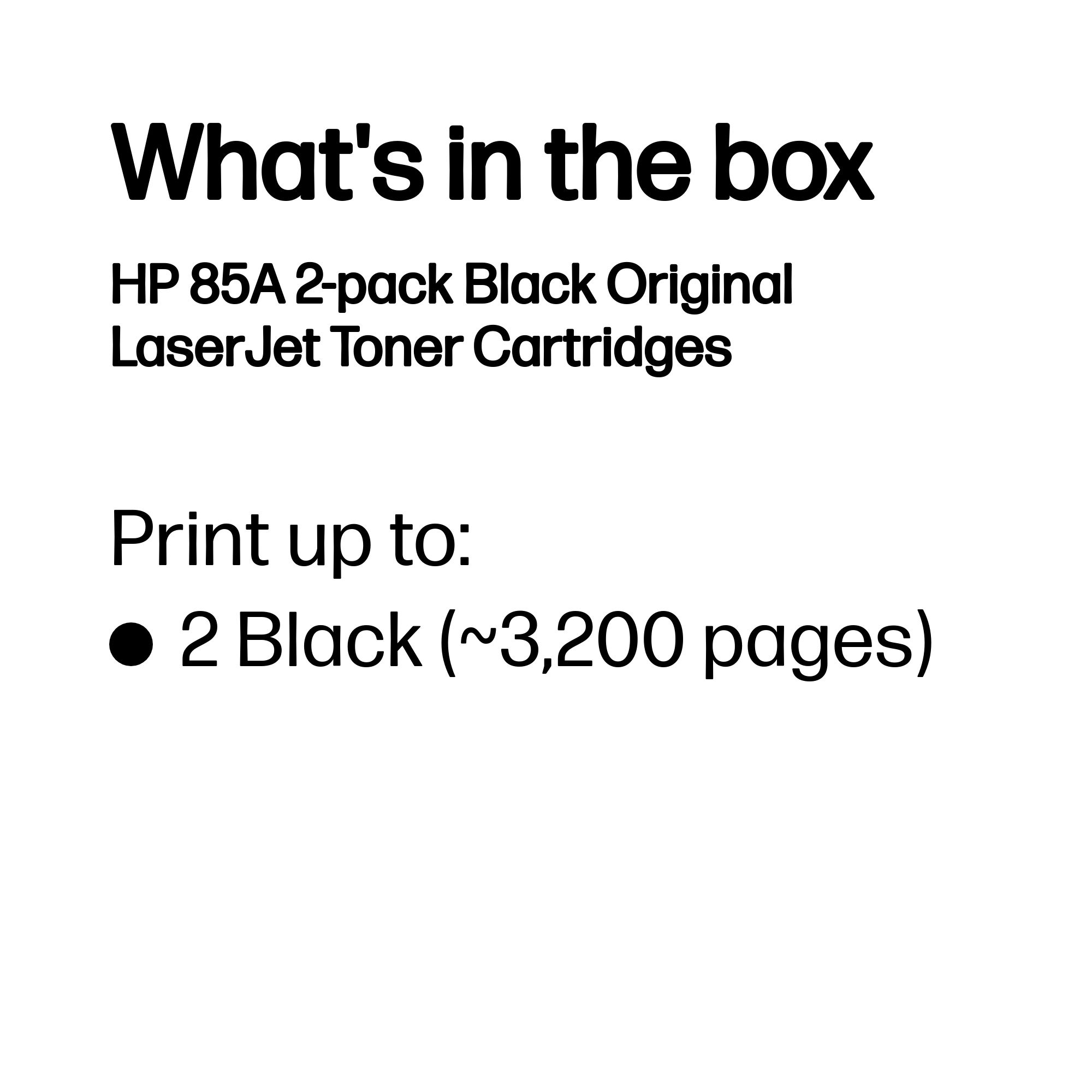 HP CE285AD/85A Toner cartridge black twin pack, 2x1.6K pages/5% Pack=2 for HP Pro P 1100