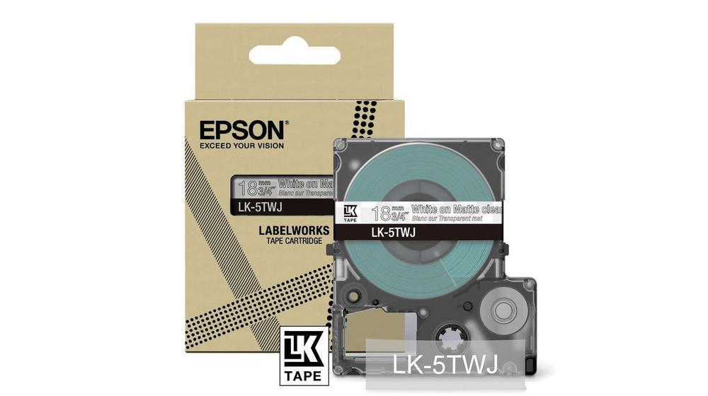 Epson C53S672069/LK-5TWJ DirectLabel-etikettes white on Transparent ma