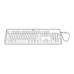 Hewlett Packard Enterprise 672097-223 keyboard Mouse included USB QWERTZ Czech Black