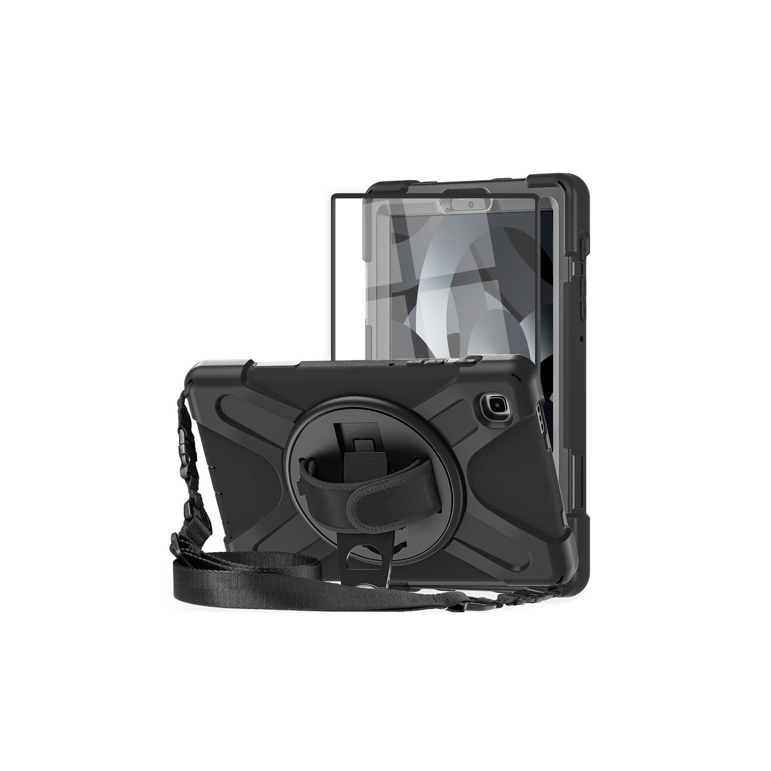 AdvancedAccessories iPad Air 10.9" 2020 / 2022 Rugged Case With Screen Protector - Black
