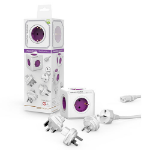 Allocacoc PowerCube ReWirable power extension 1 m 5 AC outlet(s) Purple, White