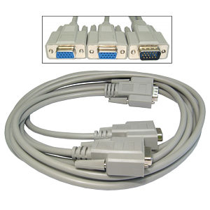 Cables Direct EX-088/1.8 VGA cable 1.8 m VGA (D-Sub) Grey