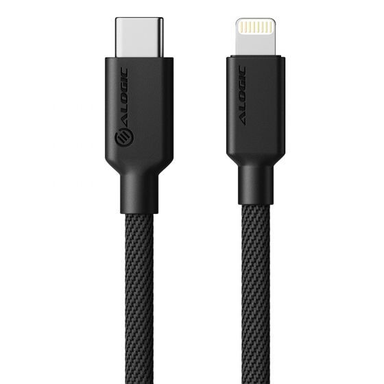 Photos - Cable (video, audio, USB) ALOGIC ELPC8P01-BK mobile phone cable Black 1 m USB C Lightning 