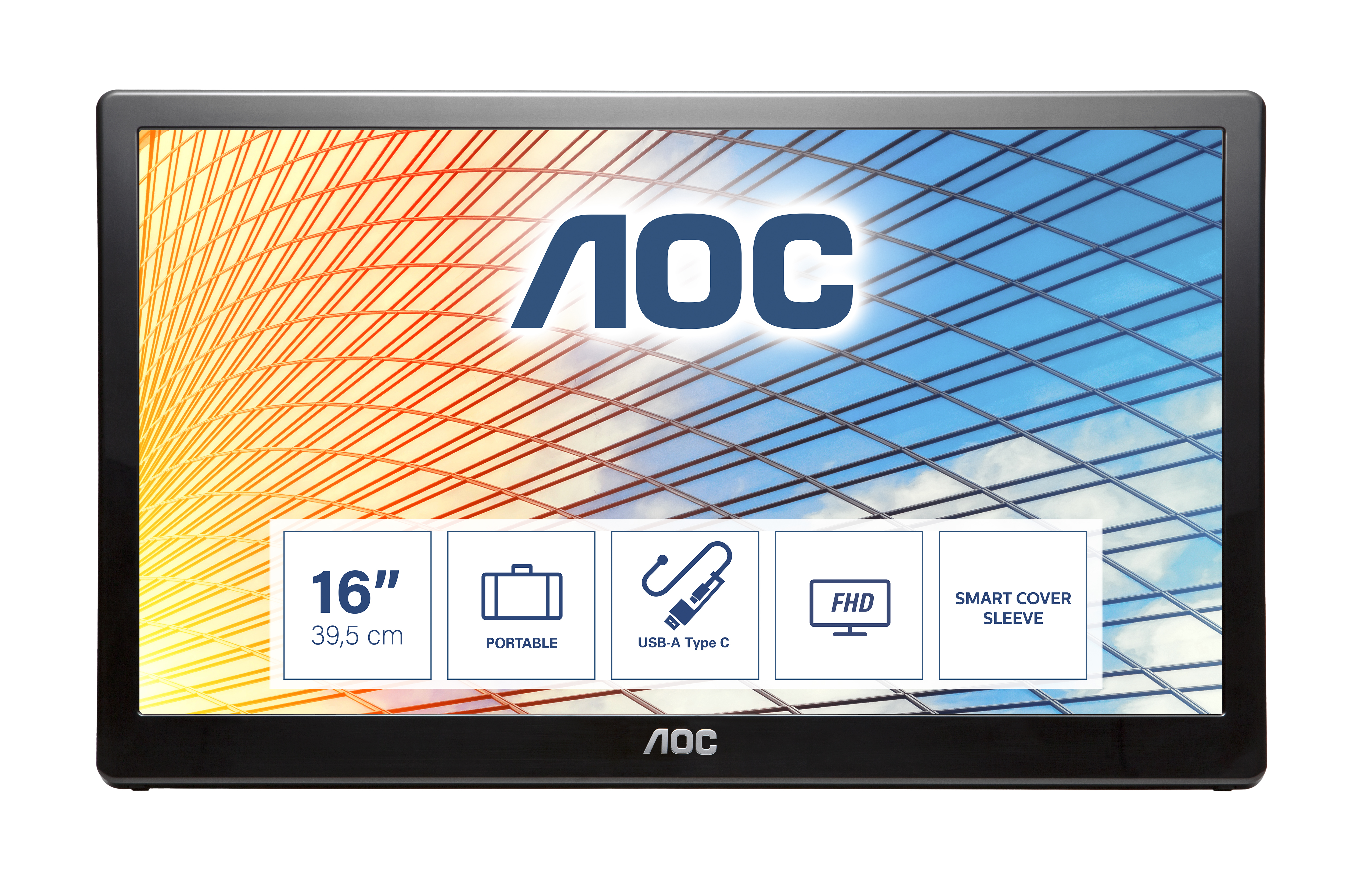 Image of AOC 59 Series E1659FWU LED display 39.6 cm (15.6") 1366 x 768...